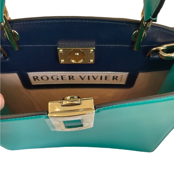 Roger Vivier So Mini Green & Blue Bag NWT - Picture 4 of 6
